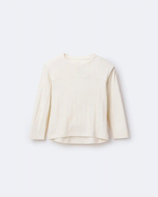Toddler Girl Pointelle Long-Sleeve Top - Cream