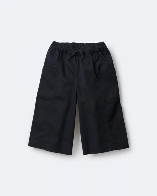 Toddler Girl Wide Leg Pocket Pant - Black