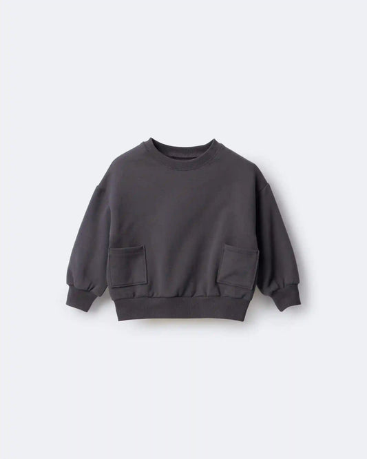 Toddler Otter Sweatshirt™ with Pockets - Dark Grey
