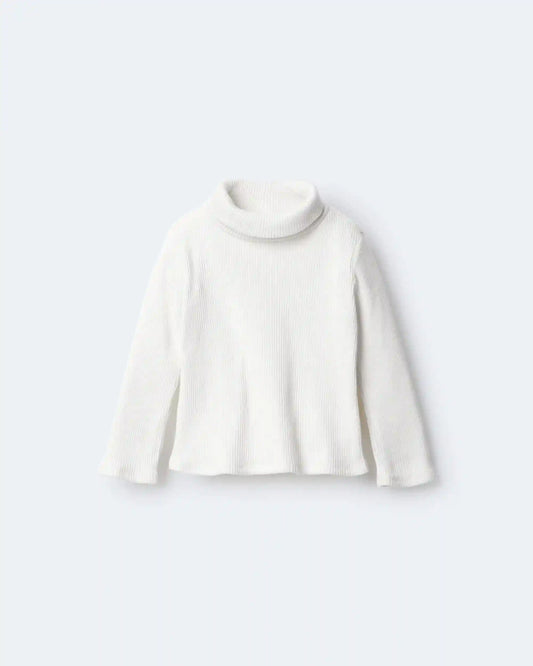 Toddler Girl Turtleneck Long-Sleeve Top - Cream