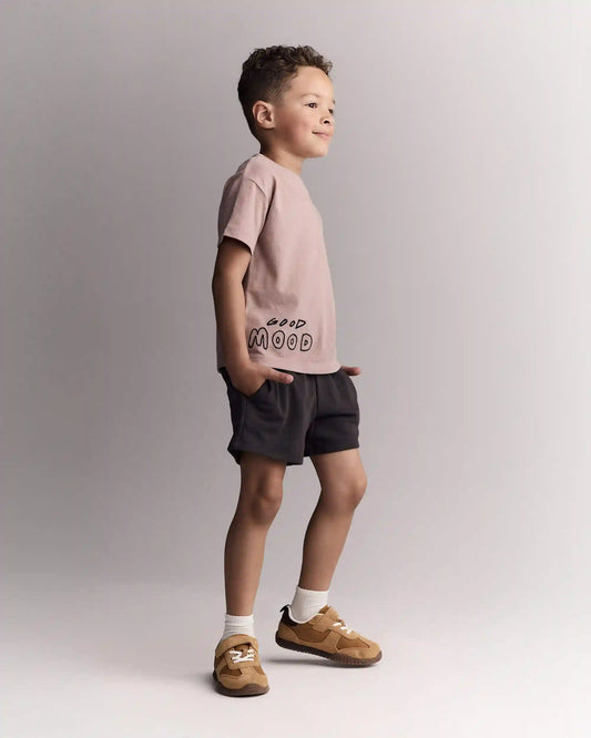 Toddler 'Good Mood' Relaxed Tee - Mauve