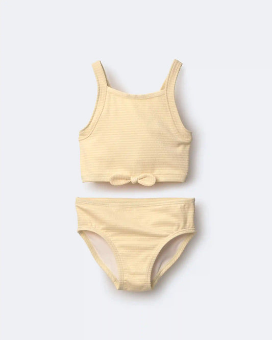 Toddler Girl Bow Tankini - Yellow