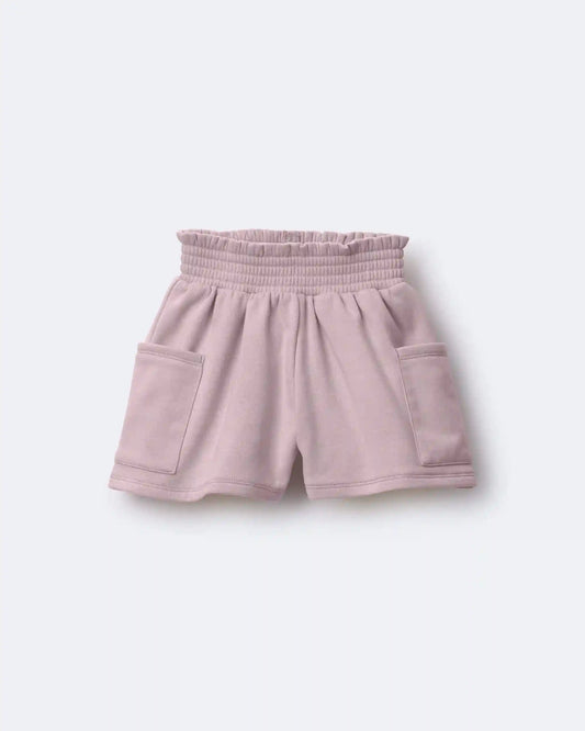 Toddler Girl Swing Shorts with Pockets - Rose
