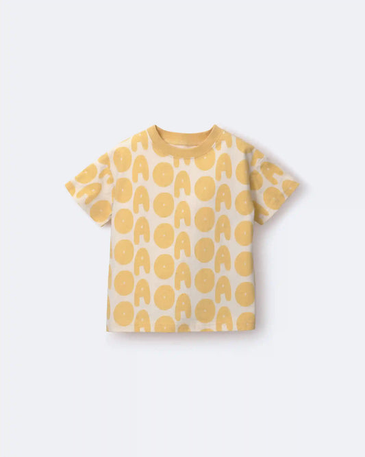 Toddler Relaxed Graphic Tee in Otter Avenue Print - Yellow