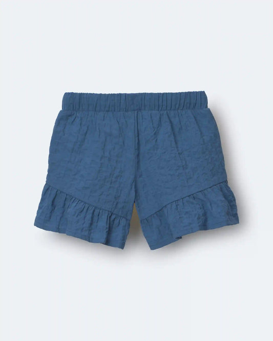 Toddler Girl Ruffle Butterfly Shorts - Slate Blue