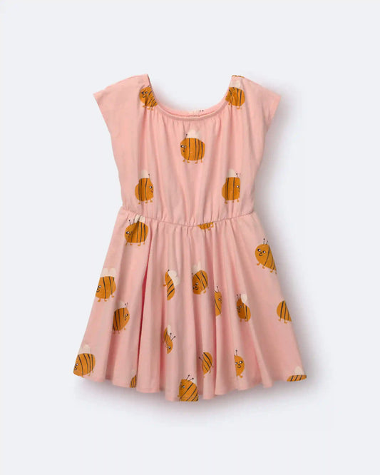 Toddler Girl Avenue Twirl™ Dress in Bee Print - Light Pink