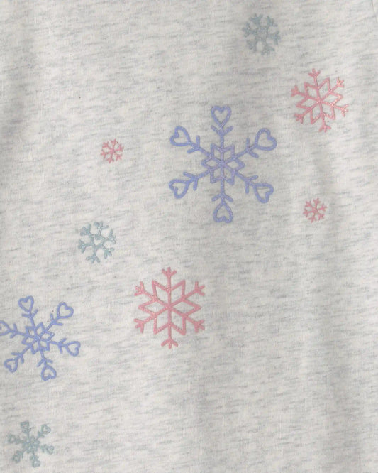 Toddler Girl Snowflake Long-Sleeve Graphic Tee - Grey