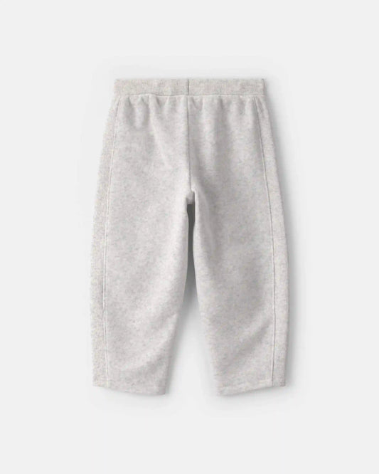 Toddler Girl Fleece Joggers - Grey