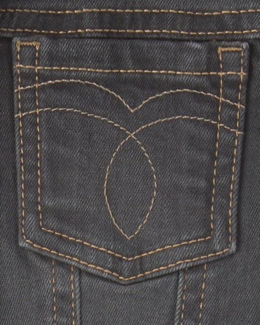 Toddler Girl Denim Jacket - Charcoal Wash