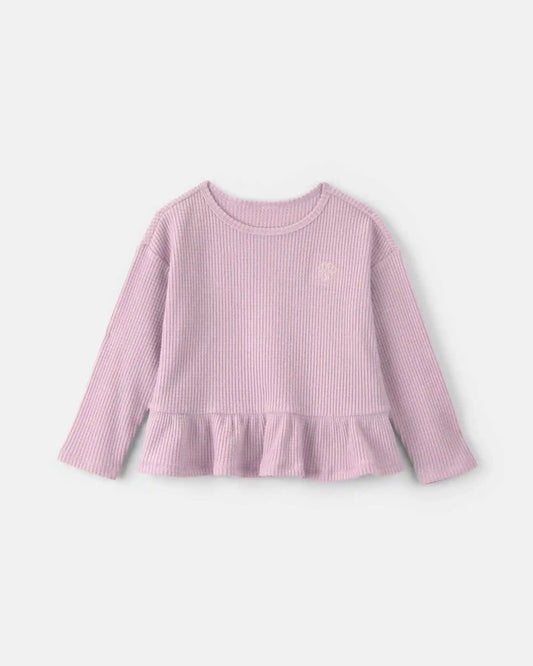 Toddler Girl Clover Thermal Long-Sleeve Top - Purple