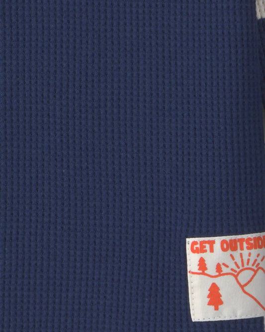 Toddler Boy Thermal Long-Sleeve T-Shirt - Navy Blue