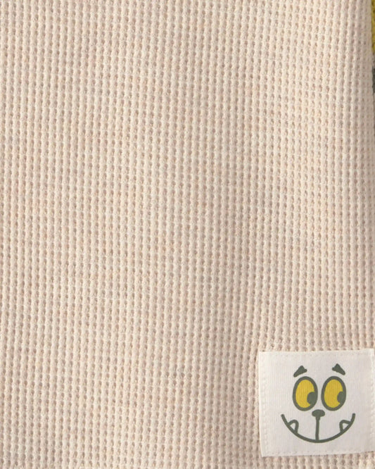 Toddler Boy Striped Thermal Long-Sleeve T-Shirt - Cream