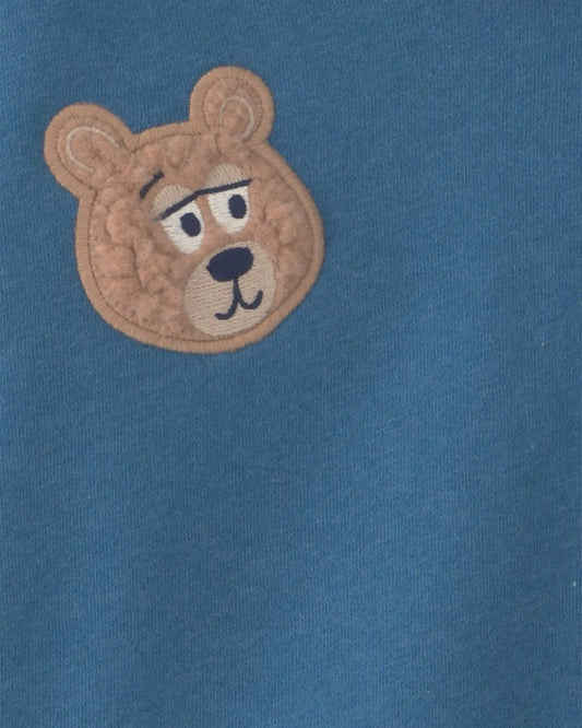 Toddler Boy Outdoorsy Fleece Hoodie - Blue