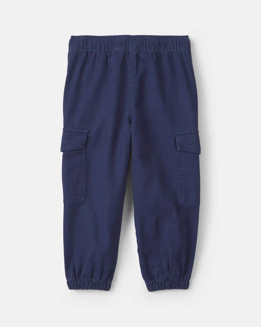 Toddler Boy Cargo Joggers - Navy Blue