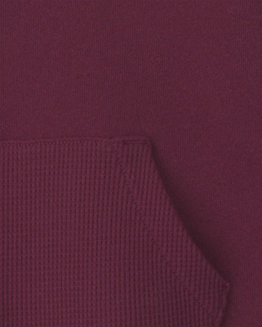 Toddler Boy Fleece Quarter-Zip Pullover Sweatshirt - Burgundy