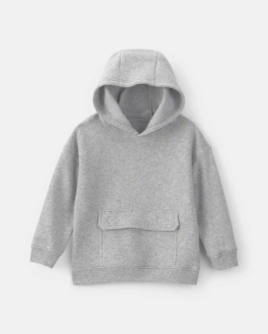 Toddler Boy Fleece Hoodie - Grey