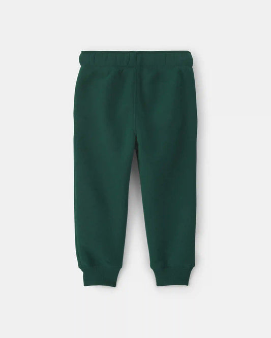 Toddler Boy Fleece Joggers - Dark Green