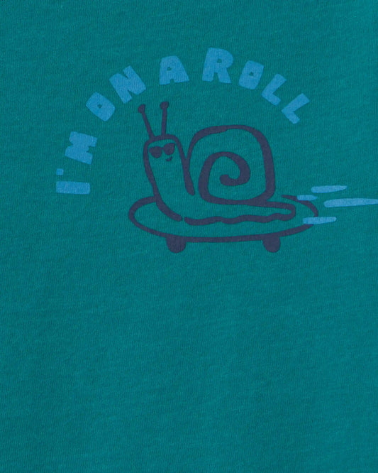 Toddler Boy Snail Long-Sleeve Graphic Tee - Teal