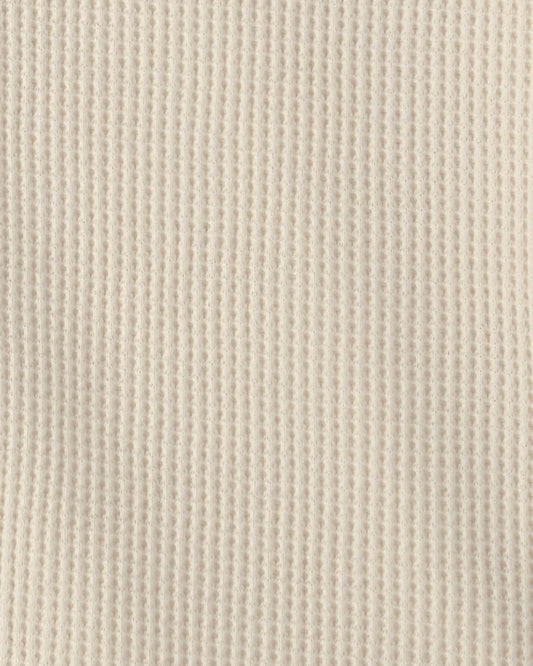 Toddler Boy Thermal Long-Sleeve Button-Down Shirt - Cream