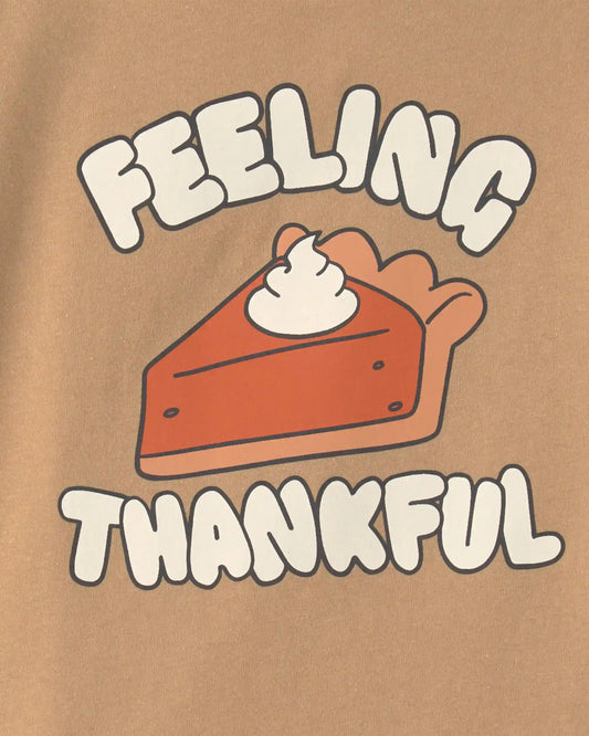 Toddler Boy 'Feeling Thankful' Pie Long-Sleeve Graphic Tee - Brown