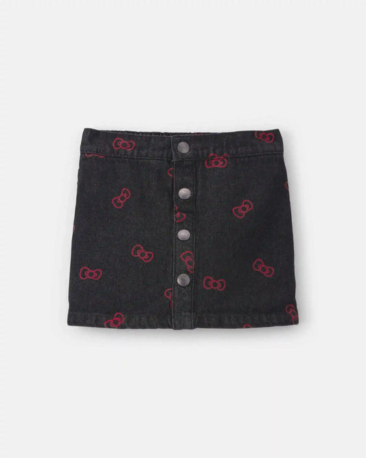 Toddler Girl Hello Kitty® Bow Skort - Black/Red