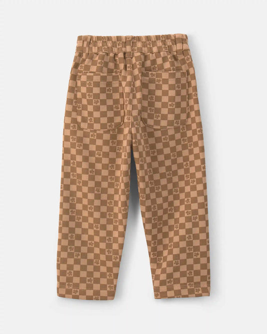 Toddler Boy PAW Patrol® Checkered Pull-On Pants - Brown