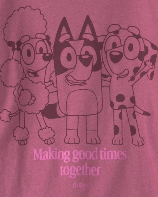 Toddler Girl Bluey™ Long-Sleeve Graphic Tee - Pink