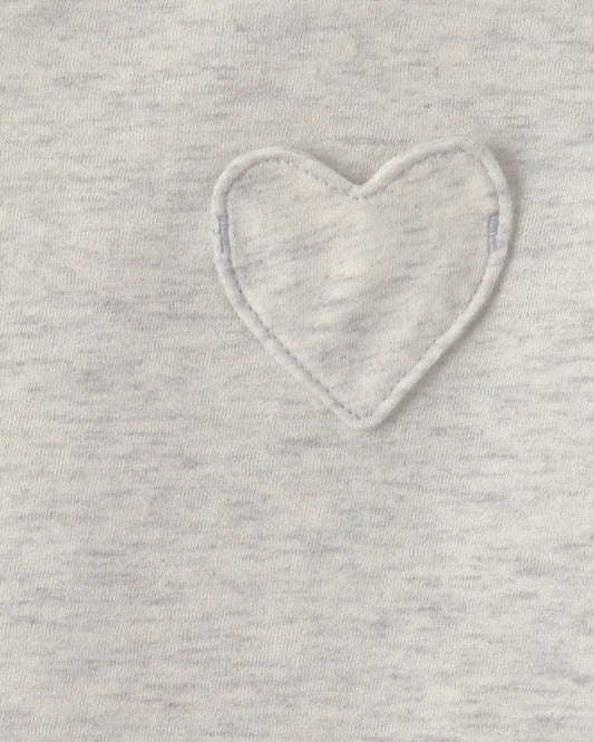 Toddler Girl Heart Long-Sleeve Top - Grey