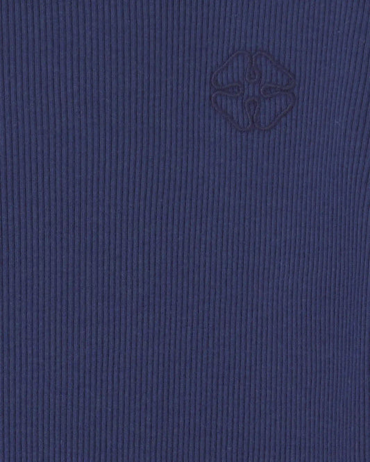 Toddler Girl Long-Sleeve Rib Top - Navy Blue