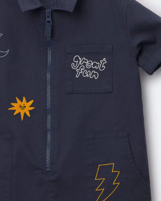 Toddler 'Great Fun' Day Out™ Jumpsuit - Navy