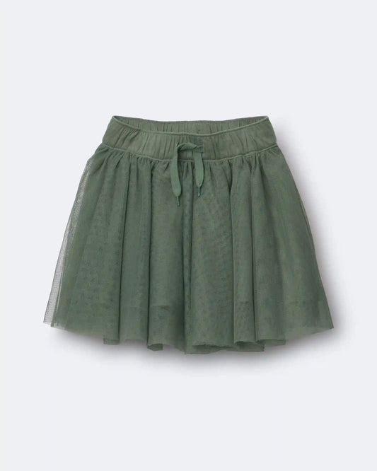 Toddler Girl Avenue Twirl™ Mini Skirt with Tulle - Olive