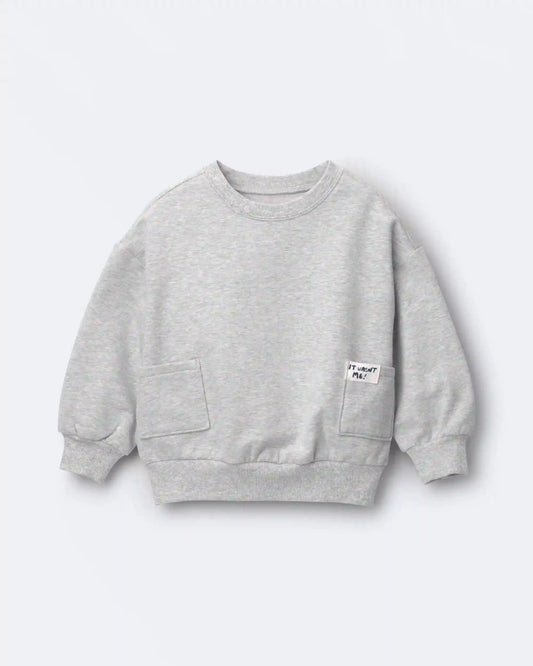 Toddler 'It Wasn't Me!' Otter Sweatshirt™ with Pockets - Heather Grey