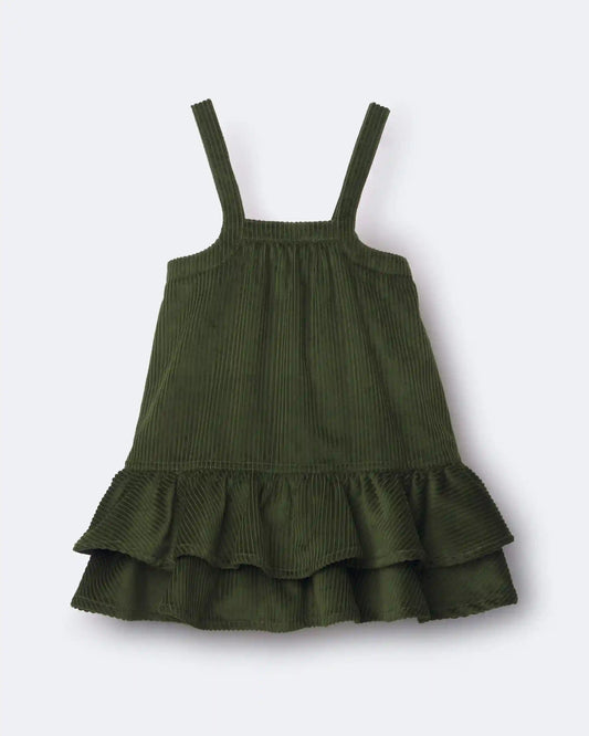 Toddler Girl Ruffle Skirtall - Olive