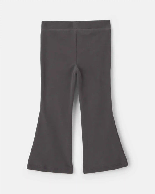 Toddler Girl Fleece Pull-On Pants - Black