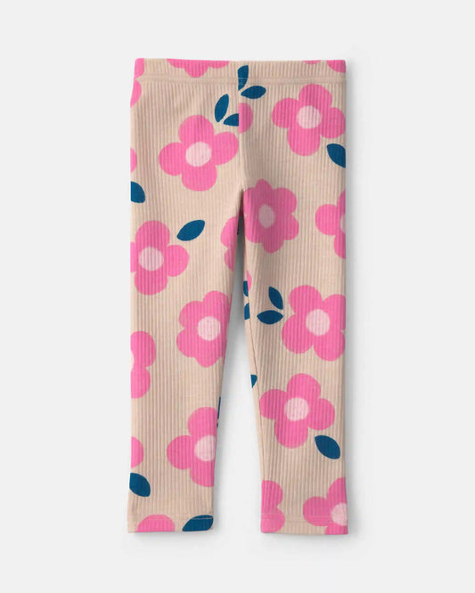 Toddler Girl Floral Pull-On Stretch Leggings