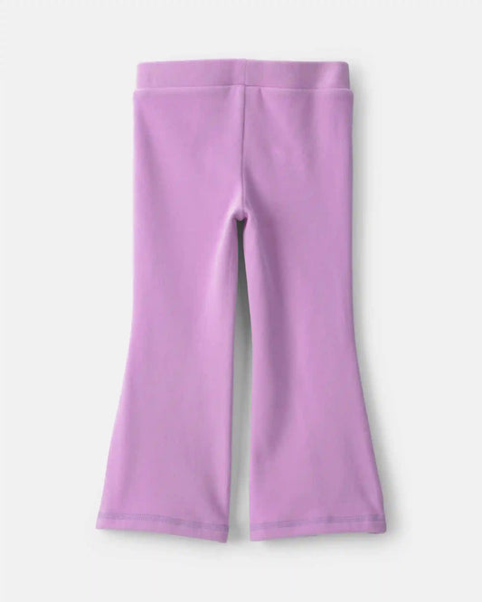 Toddler Girl Fleece Pull-On Pants - Purple