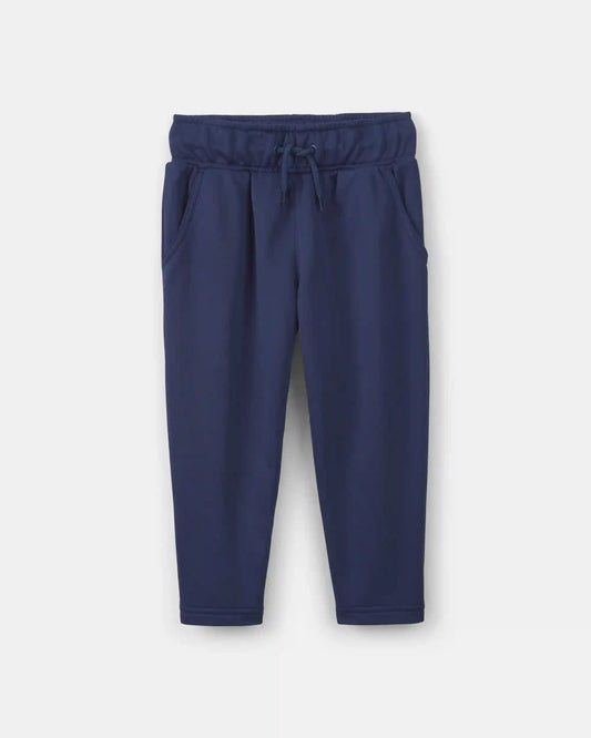 Toddler Boy French Terry Active Pants - Navy Blue