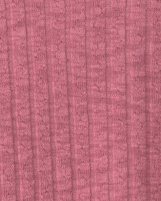 Toddler Girl Long-Sleeve Ribbed Mock-Neck Top - Pink