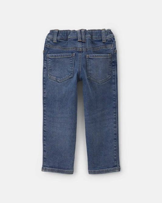 Toddler Boy Fleece-Lined Relaxed Jeans - Medium Wash