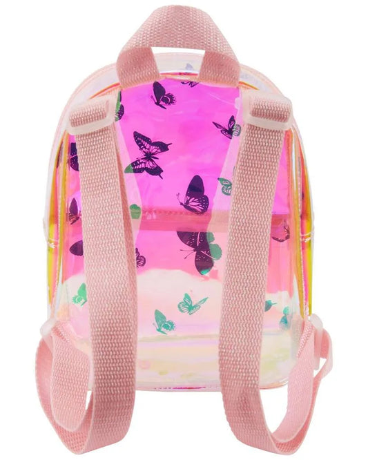 Butterfly Iridescent Mini Backpack - Pink