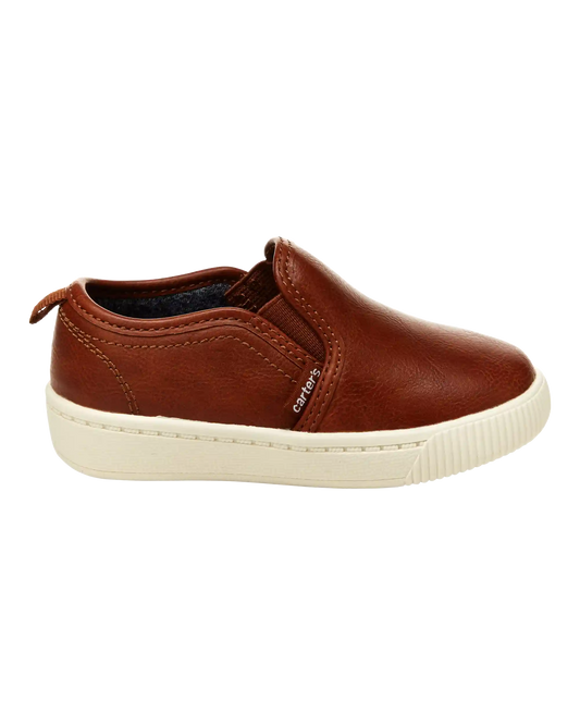 Toddler Faux Leather Casual Sneakers
