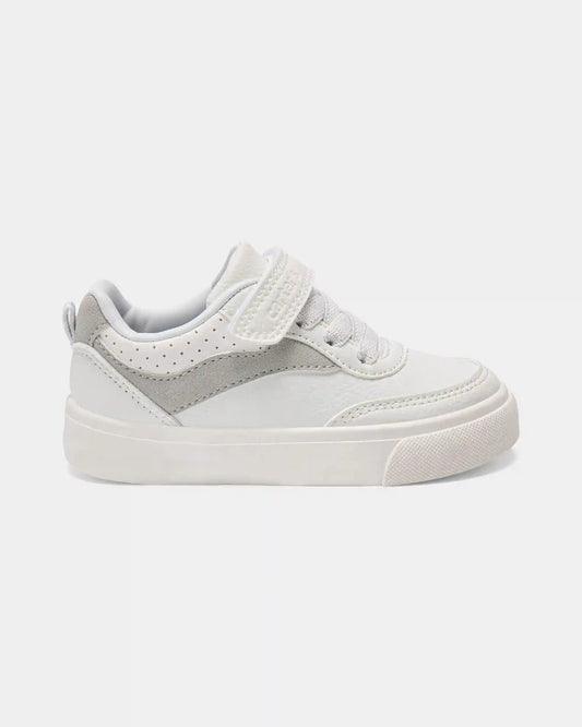 Toddler Boy Casual Shoes - White/Grey