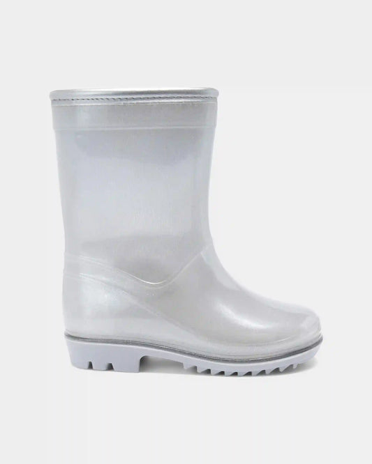 Toddler Girl Rain Boots - Silver