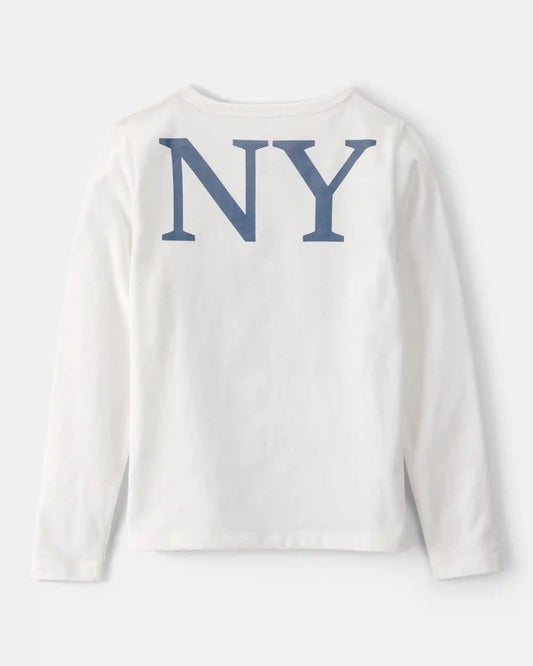 Girls Care Bear Long-Sleeve Top - White